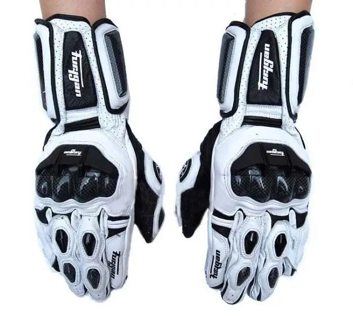 Men's Leather Motorcycle Gloves | Windproof Touch Screen Motorbike Set