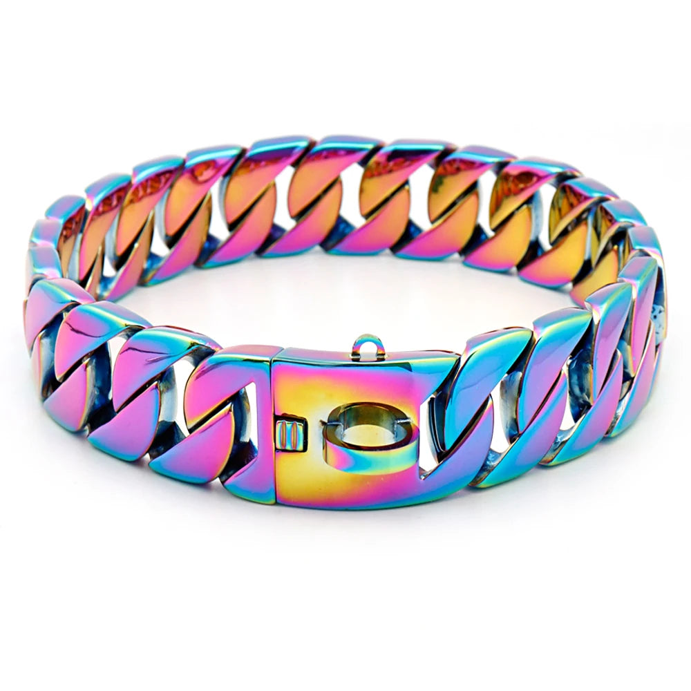 Heavy Duty Stainless Steel Dog Chain Collar - Training & Show Collar