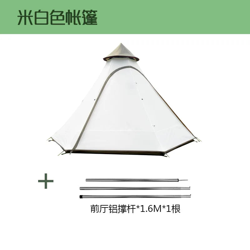 3-5 Person Indian Teepee Tent | Waterproof Wind-Resistant Glamping