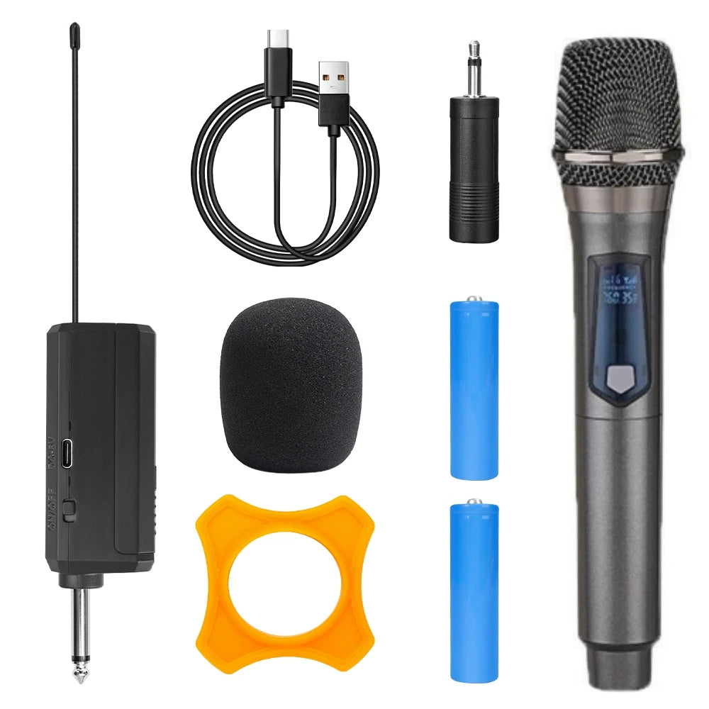 2-Channel UHF Wireless Microphone Set | Professional Dual Handheld Kit