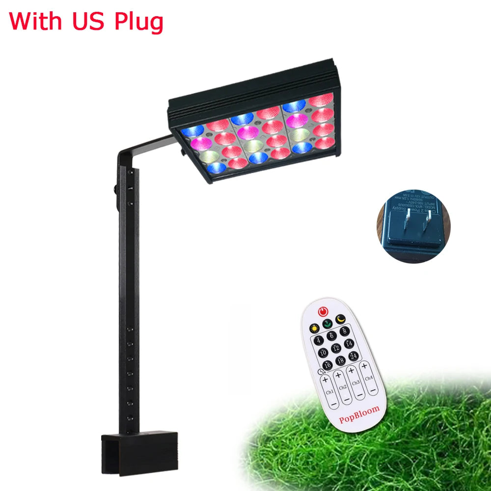 30W Refugium Light with Timer | Full Spectrum Algae Tank LED Sump Lamp