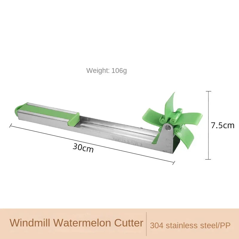 304 Stainless Steel Watermelon Slicer - Windmill Cube Cutter