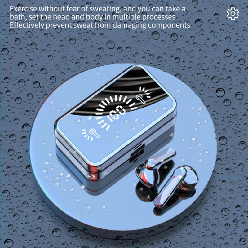 Mirror Style Wireless Headphones | In-Ear Bluetooth Earphones MIC ID