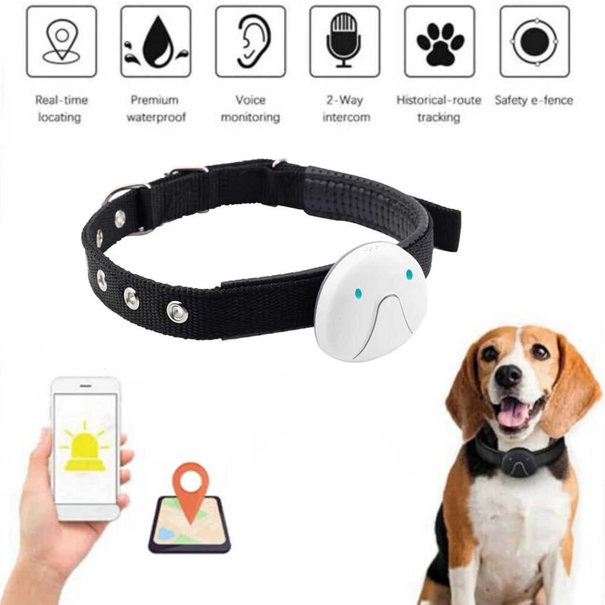 4G Intelligent Pet GPS Locator | Mini Anti-Loss Dog Tracking Wearable