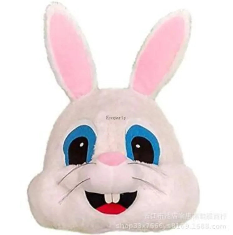 Plush Easter Bunny Costume | Adult Rabbit Mascot Party Outfit & Head