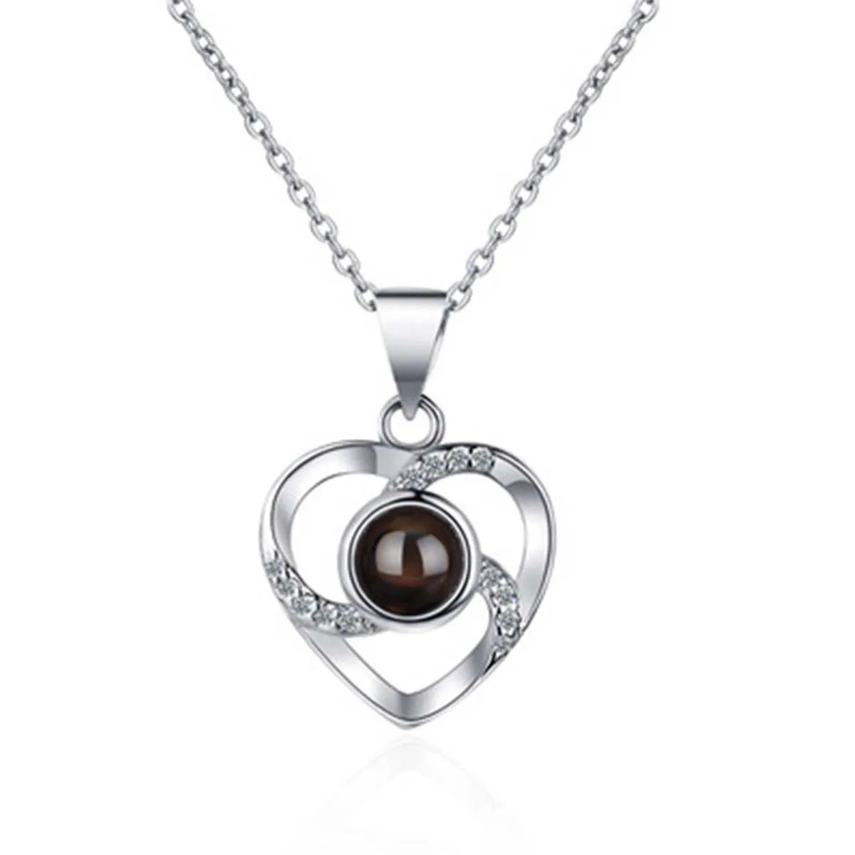 Love Heart Necklace & Eternal Rose Gift Box | Hidden Drawer Jewellery