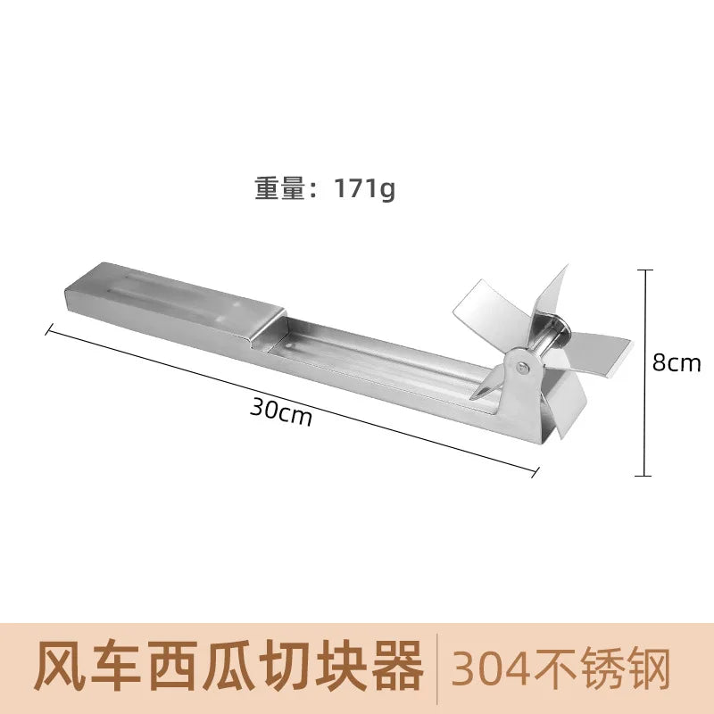 304 Stainless Steel Watermelon Slicer - Windmill Cube Cutter