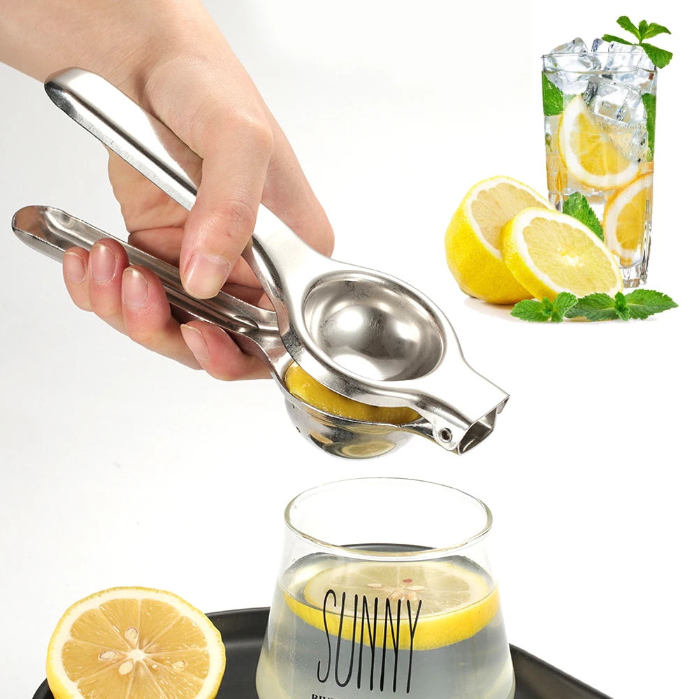 Manual Stainless Steel Lemon Squeezer - Heavy Duty Citrus Juicer