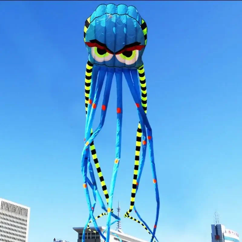 8m Octopus Kite | Massive 3D Soft Inflatable Animal Kite for Adults and Beach Flying