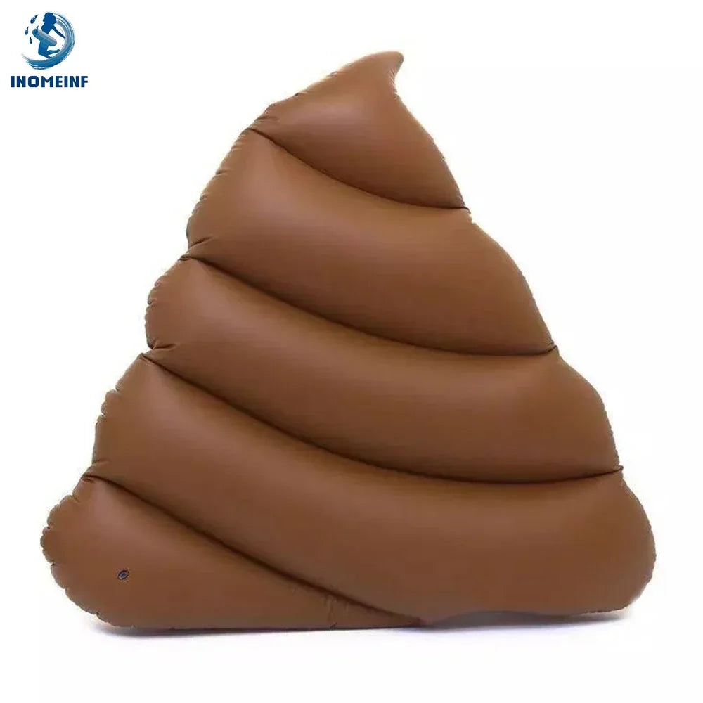 Giant Poo Emoji Pool Float | 160cm Inflatable Adult Water Lounger
