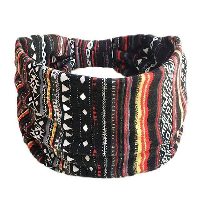 Boho Style Cotton Wide Printed Bandana Headbands For Women - Buy Confidently with Smart Sales Australia