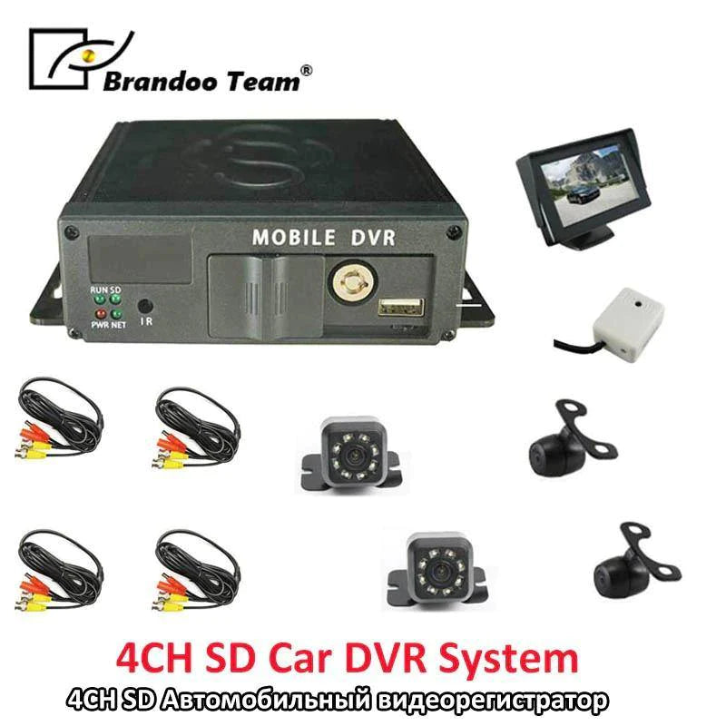 Brandoo Team Security Camera For Vehicle 4 Channel Car DVR - Buy Confidently with Smart Sales Australia