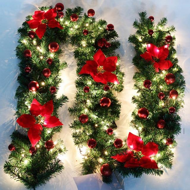 Christmas Wreath Home Ornament with LED Lights - Buy Confidently with Smart Sales Australia