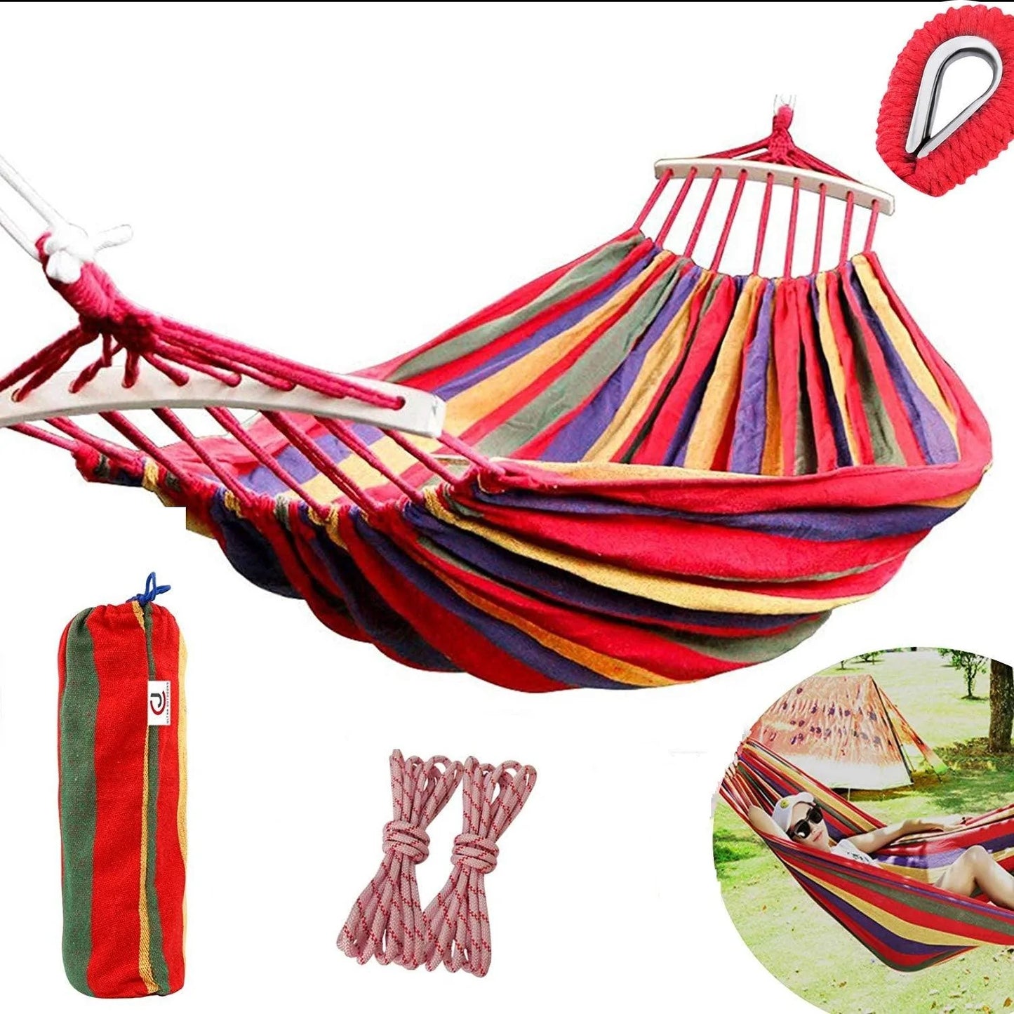 Durable and Comfortable Two-Style Hammock for Outdoor Camping and Adventure - Buy Confidently with Smart Sales Australia