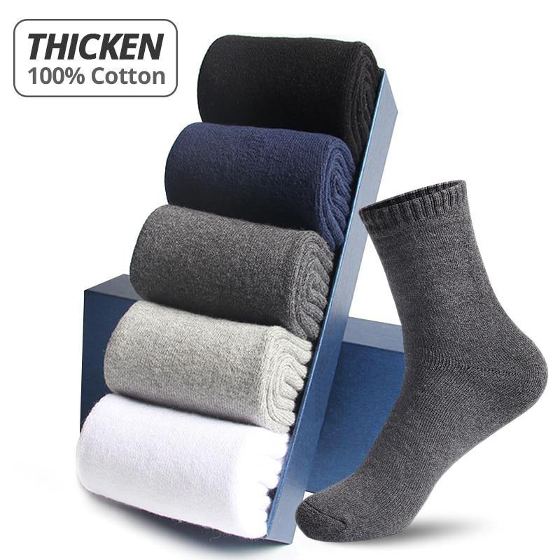High-Quality Thicken Warm Cotton 5 pair Socks For Men - Buy Confidently with Smart Sales Australia