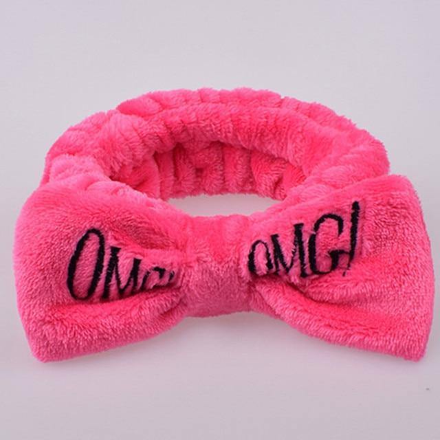Soft Coral Fleece OMG Bow Headband Turban For Girls - Buy Confidently with Smart Sales Australia