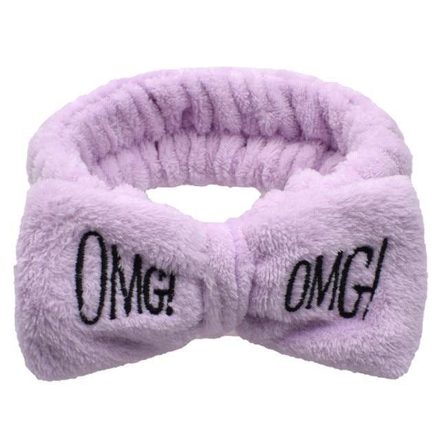 Soft Coral Fleece OMG Bow Headband Turban For Girls - Buy Confidently with Smart Sales Australia