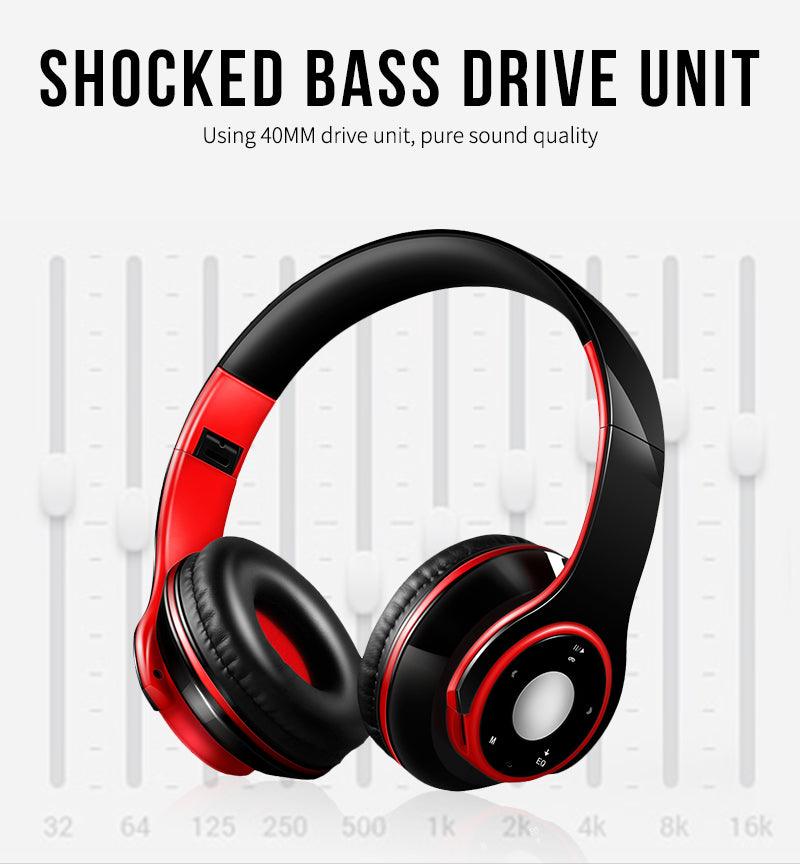 Tourya H8 Wireless BT Headphones Over Ear Head set |Support SD Card with Mic for PC, Phones Mp3 |Additional Feature-Change Music Style - Buy Confidently with Smart Sales Australia
