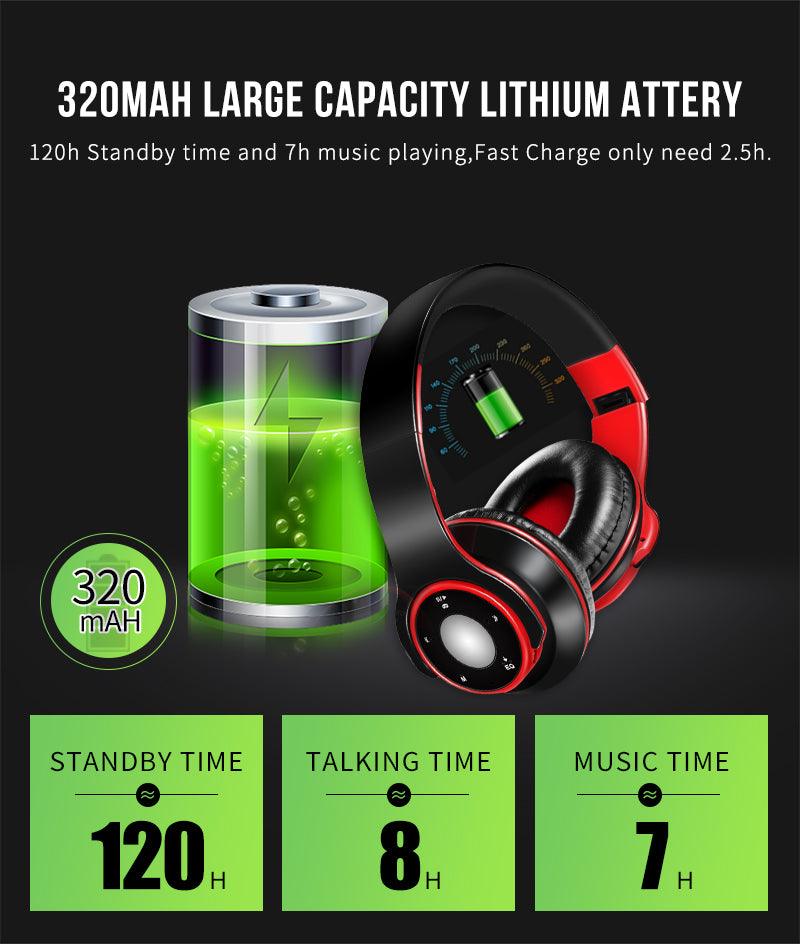 Tourya H8 Wireless BT Headphones Over Ear Head set |Support SD Card with Mic for PC, Phones Mp3 |Additional Feature-Change Music Style - Buy Confidently with Smart Sales Australia