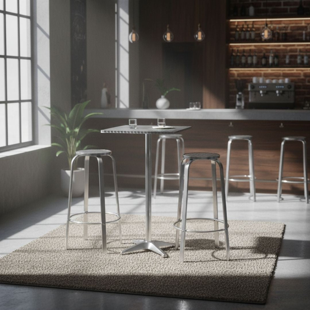 3-Piece Outdoor Bar Set | Bistro Table Stools Adjustable Height