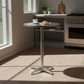 Set of 2 Outdoor Bar Table | Aluminium Round 70-110CM Adjustable