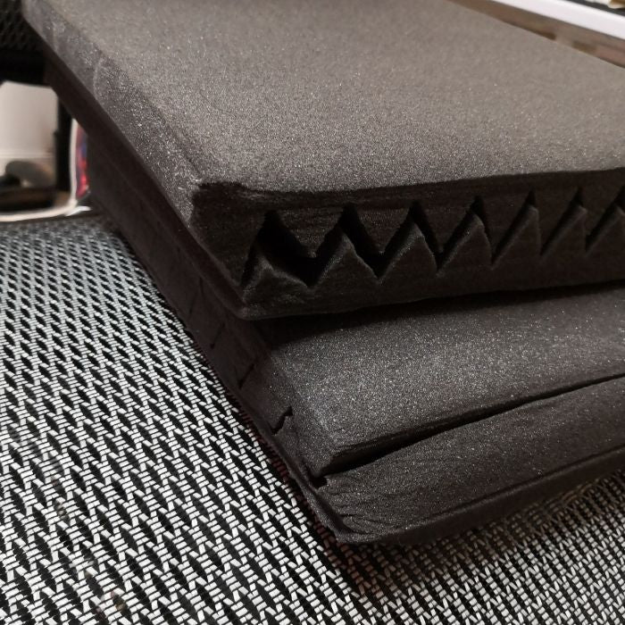 Acoustic Foam Panels 40 Pack | Studio Sound Absorption Wedge 30x30x5cm