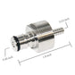 Stainless Steel Ball Lock Carbonation Cap - PET Bottle Kegging Post
