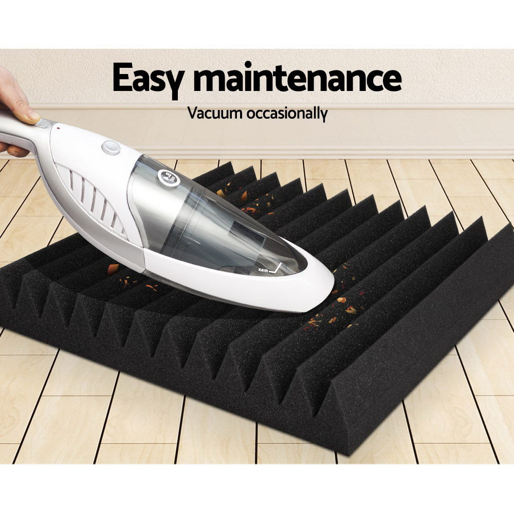 Acoustic Foam Panels 40 Pack | Studio Sound Absorption Wedge 30x30x5cm