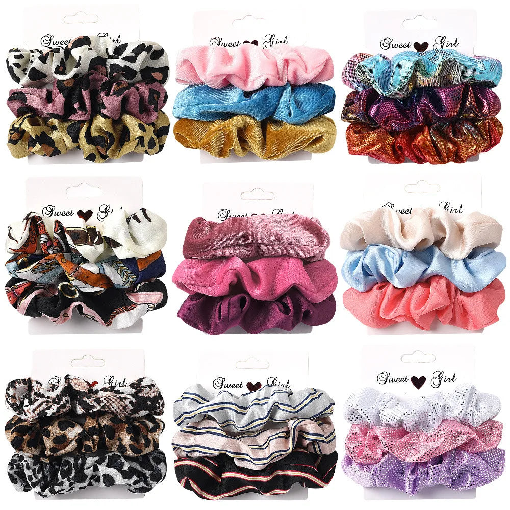 Silk Scrunchie Set | 6pc Floral Print Anti-Breakage Hair Ties