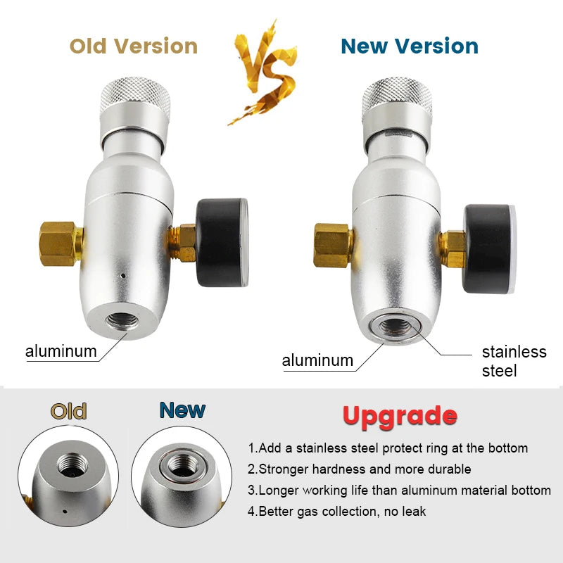 Portable Mini Keg CO2 Charger Kit | 0-60PSI Regulator & Ball Lock