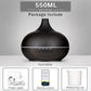 500ml Wood Grain Essential Oil Diffuser | Ultrasonic Aroma Humidifier
