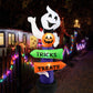 2.4m Halloween Inflatable Ghost | Pumpkin Street Sign LED Yard Decor
