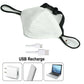 7 Colour LED Mask - Luminous Fibre Optic Light Up USB Charge
