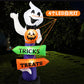 2.4m Halloween Inflatable Ghost | Pumpkin Street Sign LED Yard Decor