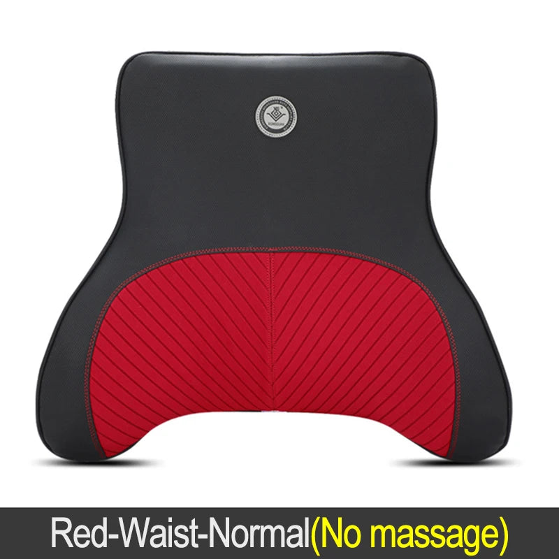Electric Car Massage Neck Pillow - Memory Foam Back Support