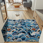 Washable Non-Slip Rug - Great Wave Sun Door Mat