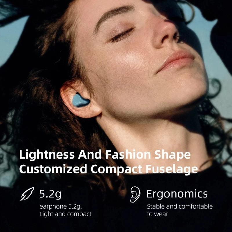 1DD+1BA Hybrid Earphones Bluetooth 5.2 TWS | Wireless HIFI Sport IEM