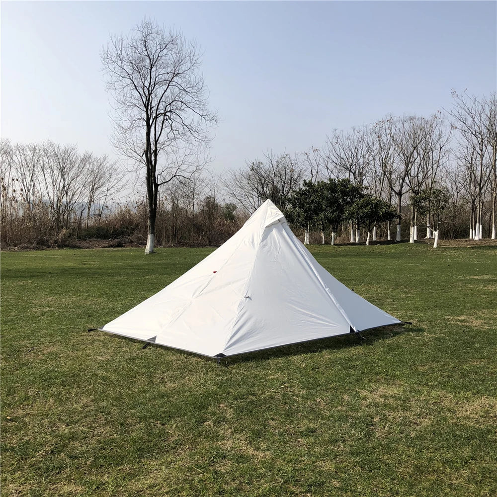 Ultralight Single Person Pyramid Tent - 4-Season Waterproof Shelter