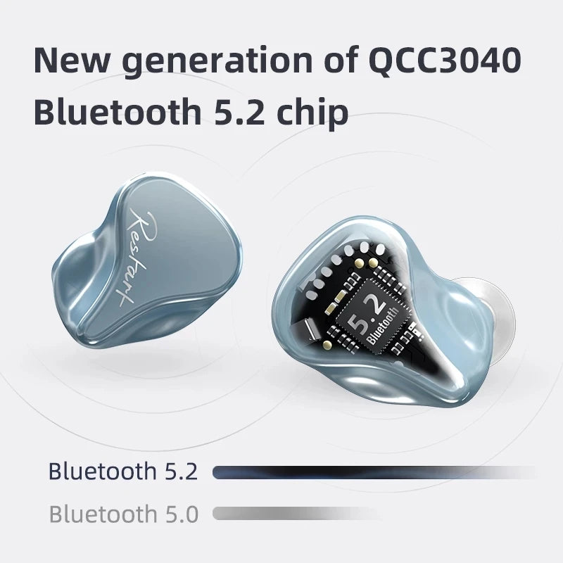 1DD+1BA Hybrid Earphones Bluetooth 5.2 TWS | Wireless HIFI Sport IEM