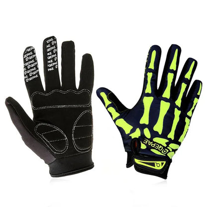Skull Full Finger Motorcycle Gloves | Anti-Slip Winter Warm Sport Kit