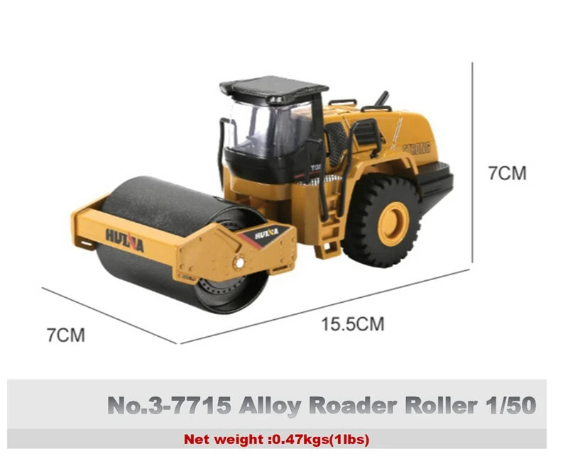 Alloy Diecast Excavator Loader | 1:50 Scale Metal Construction Model