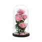 Preserved Rose in Glass Dome - Eternal LED Wedding Gift Rose