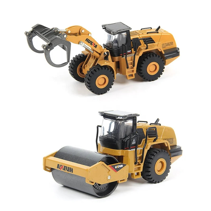 Alloy Diecast Excavator Loader | 1:50 Scale Metal Construction Model