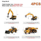 Alloy Diecast Excavator Loader | 1:50 Scale Metal Construction Model