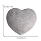 Heart Shaped Pet Memorial Stone - Weatherproof Paw Print Tribute