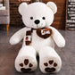 Giant 80cm Teddy Bear with Scarf | Soft Plush Stuffed Animal Kids Toy