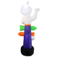 2.4m Halloween Inflatable Ghost | Pumpkin Street Sign LED Yard Decor