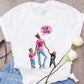 Super Mom Graphic T-Shirt | Pink Harajuku Mother's Love Summer Tee