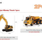 Alloy Diecast Excavator Loader | 1:50 Scale Metal Construction Model