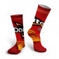 Funny Potato Chip Socks - 3D Printed Novelty Snack Art Socks